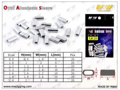 M&W Oval Aluminum Sleeve, F1118 M&W Oval Aluminum Sleeve, F1118