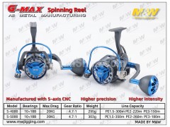 M&W G-MAX Spinning Reel, F0212