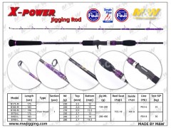 M&W X-POWER Jigging Rod, F0034