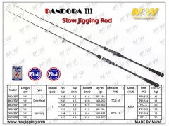M&W PANDORA III Slow Jigging Rod, F0036 M&W PANDORA III Slow Jigging Rod, F0036