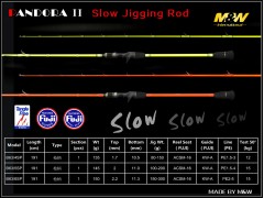 M&W PANDORA II Slow Jigging Rod(Special color）