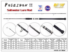 M&W POSEIDON II Saltwater Lure Rod(new)